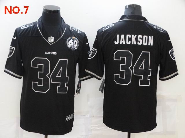 Men's Las Vegas Raiders 34 Bo Jackson Jersey NO.7;